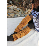 Wool Blend Extra Long Ribbed Leg Warmers