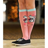 Wearing Retro Kitty-Cat Knee Highs