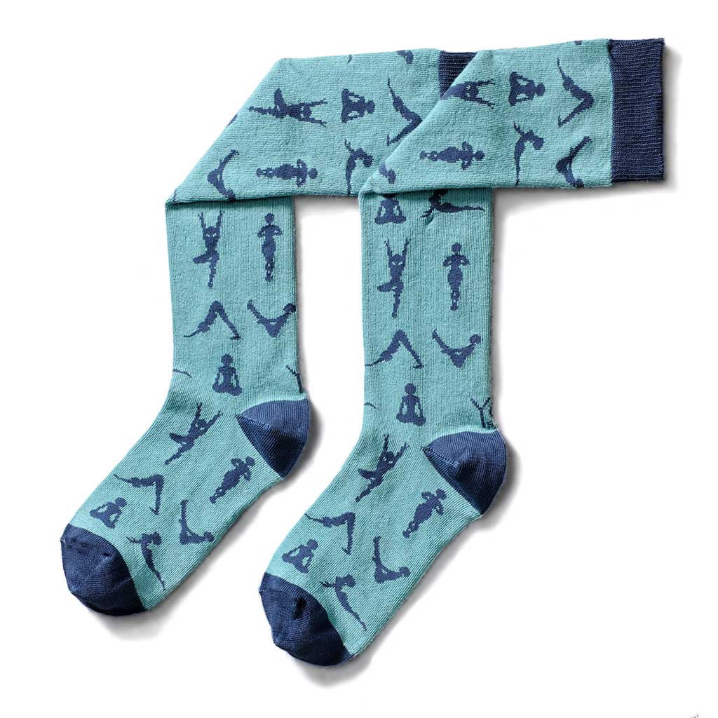 Yoga Poses Knee High Socks