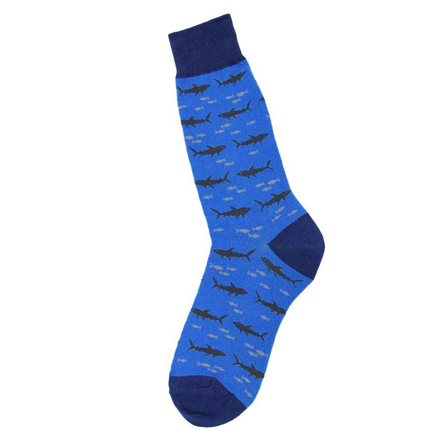 Shark Silhouette Crew Socks