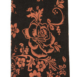 Bronze Floral Microfibre Trouser Socks Closeup