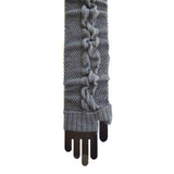 Middle Grey Ruffled Arm Warmers