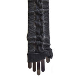 Black Ruffled Arm Warmers