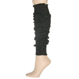 Charcoal Ribbed Leg Warmers