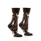 Golden Deer Crew Socks - Women's