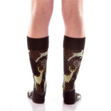 Golden Deer Crew Socks- Women's
