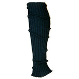 Black Ribbed Leg Warmers