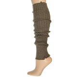 Mocha Ribbed Leg Warmers