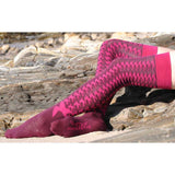 Nina Plum Over-the-Knee Socks