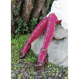 Garnet Tyrolean Over-the-Knee Socks