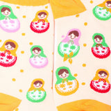 Matryoshka Crew Socks Closeup