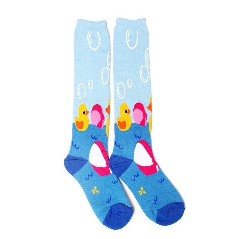 Rubber Duckie Knee High Socks