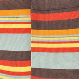 Retro Stripes Crew Socks Closeup