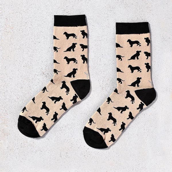 Black Labrador Crew Socks