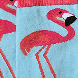 Flamingo Crew Socks Closeup