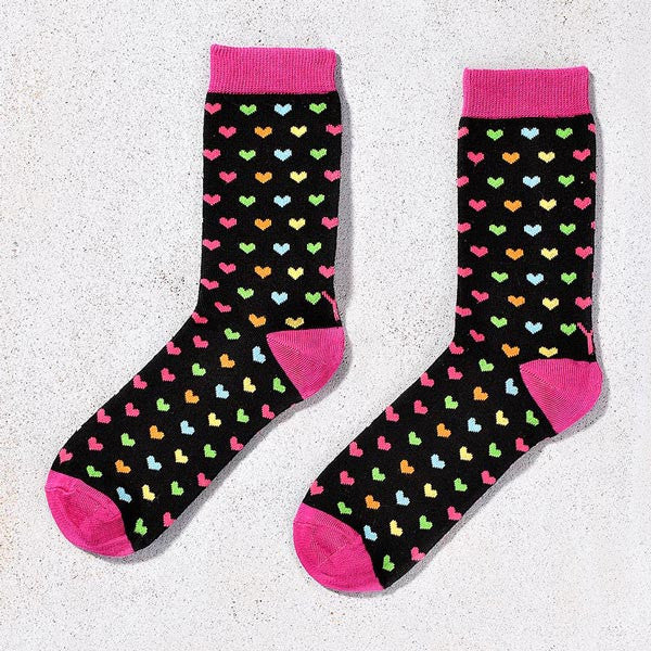 Hearts Crew Socks