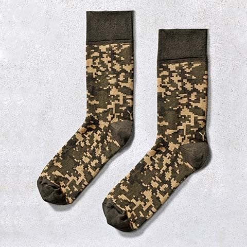 Digital Camo Crew Socks