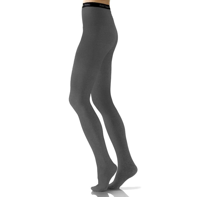 Heather Graphite Signature Combed Cotton Tights