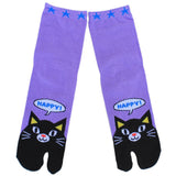 Happy Cat Tabi Socks