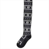Black and White Snowflake Love Tights