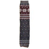 Grey/Merlot/Ecru Nordic Leg Warmers