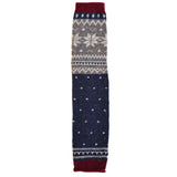 Navy/Grey/Red Nordic Leg Warmers