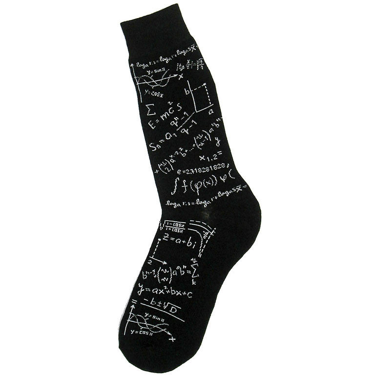 Math Genius Men's Crew Socks