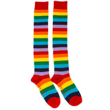 Rainbow Over-the-Knee Socks