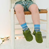 Wee Folklore Blue Kids' Crew Socks