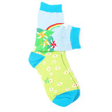 Rainbow Garden Crew Socks