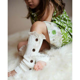 Mini Mollies White Children's Leg Warmers